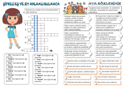 3. sınıf tekrar dergisi 22. sayı -şifreli eş ve zıt