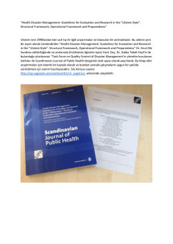 Enstit&uuml;m&uuml;z &ouml;ğretim &uuml;yesi Yard. Do&ccedil;. Dr. Sıdıka Tekeli Yeşil`in de yer