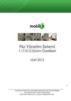 Ara&ccedil; Takip Sistemleri - Filo Y&ouml;netim Sistemi