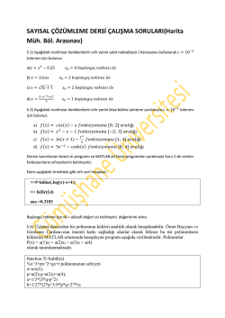 Arasınav çalışma soruları