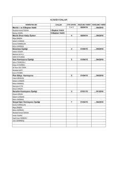 Komisyon &Uuml;yeleri