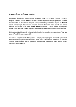 BAU &Ouml;deme Se&ccedil;enekleri