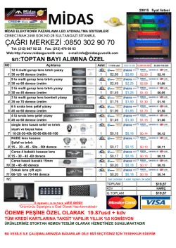 Toptan Lens Fiyat Listesi