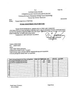 sAĞLIK BAKAN LIĞI - Tercan Devlet Hastanesi
