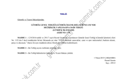 TEBLİĞ G&uuml;mr&uuml;k ve Ticaret Bakanlığından