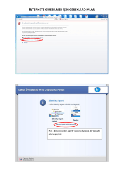 internete girebilmek i&ccedil;in gerekli adımlar