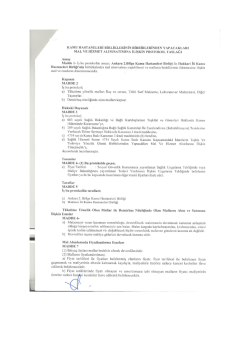 KAMU HASTANELERİ BİRLİKLERİNİN BİRBİRLERİNDEN