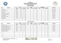 tarihi saati derslik tarihi saati tarihi saati derslik tarihi saati derslik