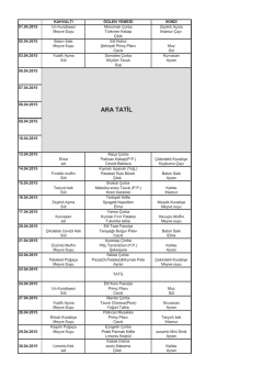 ARA TATİL