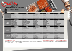 kayseri valiliği nisan ayı yemek listesi