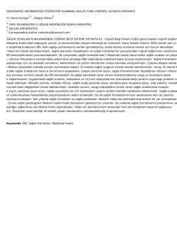 GEOGRAPHIC INFORMATION SYSTEM FOR PLANNING HEALTH