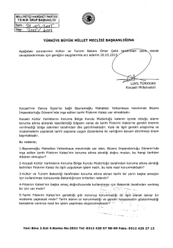 MiLLiYET&ccedil;l HAREKET PARrisı TBMıııı. GRUP BAŞKANLıĞı