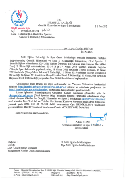 dart gençler il birinciliği müsabakaları