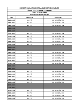 Enfeksiyon Hastalıkları