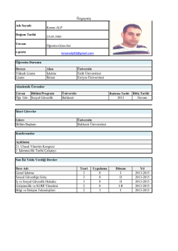 Kenan ALP - Balıkesir &Uuml;niversitesi