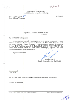 rc. sİVEREK KAYMAKAMLIĞI - Siverek İl&ccedil;e Milli Eğitim M&uuml;d&uuml;rl&uuml;ğ&uuml;