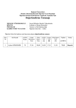 Değerlendirme Tutanağı