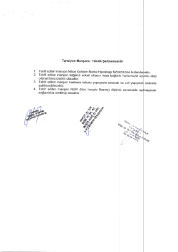 Tansiyon Manşonu Teknik Şartnamesidir Teklif edilen manşon