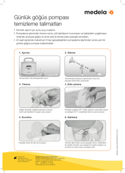 G&uuml;nl&uuml;k g&ouml;ğ&uuml;s pompası temizleme talimatları
