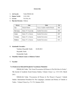 Yrd. Do&ccedil;. Dr. Yelda &Ouml;ZKO&Ccedil;AK