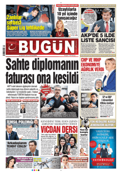 AKP`DE 5 iLDE LiSTE SANCISI
