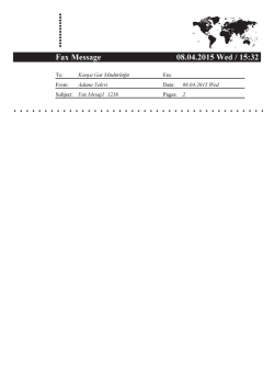Fax Message 08.04.2015 Wed / 15:32