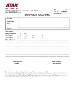 B_ATAK_ürün teslim alma formu