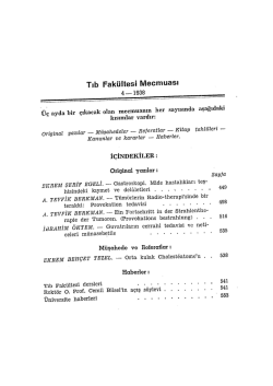 1938cilt1sayı4 - İstanbul Tıp Fak&uuml;ltesi