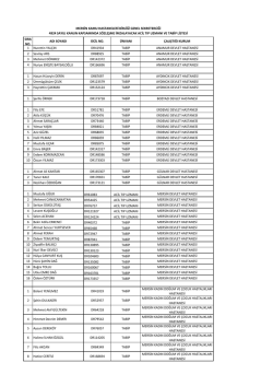 Sayılı Kanuna Tabi S&ouml;zleşme imzalayacak Personel
