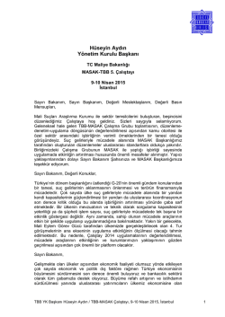 H&uuml;seyin Aydın Y&ouml;netim Kurulu Başkanı