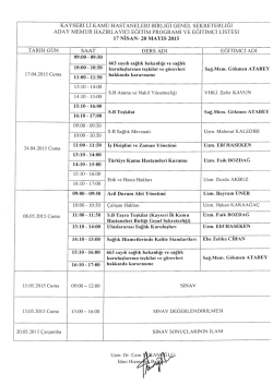 kayseri li kamu hastaneleri birliği genel sekreterligi