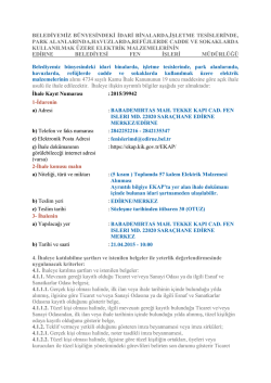 Belediyemiz b&uuml;nyesindeki idari binalarda, işletme tesislerinde, park