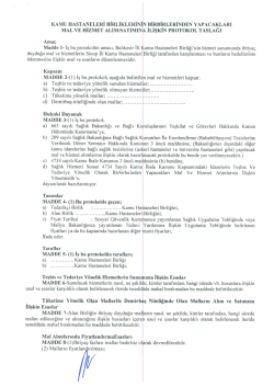 Balıkesir Kamu Hastaneler Birliği Protokolü