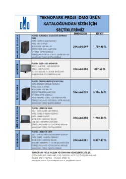 TEKNoPARK PROJE Dıvıo ÜRÜN KATALOĞUNDAN sİzİN İÇİN