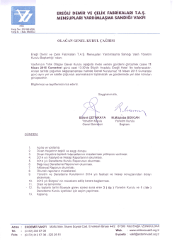 Ml EREĞLİ DEMİR vE &ccedil;ELİı( FABRİKALARI TAş