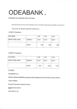 odea bank kredi fırsatı
