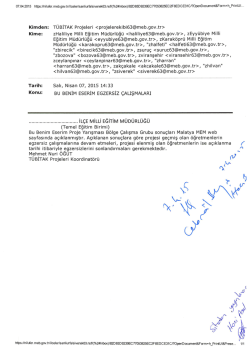 Kimden: T&Uuml;BİTAK Projeleri