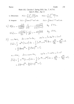 Quiz 4 Solutions