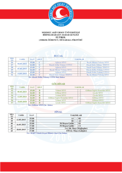 FUTBOL ERKEK 2 - Mehmet Akif Ersoy &Uuml;niversitesi
