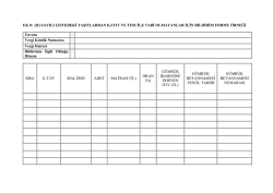 (ıı) sayılı listedeki taşıtlardan kayıt ve tescile tabi olmayanlar için