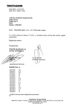 TEKSTİLBANK - Ankara Barosu