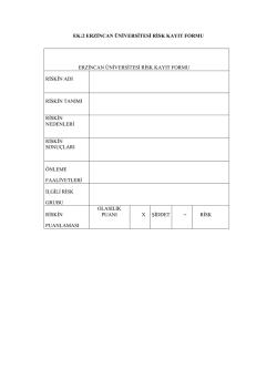 ek:2 erzincan &uuml;niversitesi risk kayıt formu erzincan &uuml;niversitesi risk