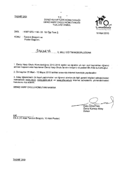 DENIZ HARP okuLu KoMUTANLıĞı TUZLA/iSTANBUL