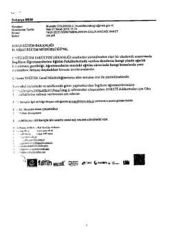 İngilizce &Ouml;ğretmenlerine Y&ouml;nelik Anket 10.04.2015 14:42