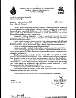 tebliğ no-161 - İstanbul B&uuml;y&uuml;kşehir Belediyesi