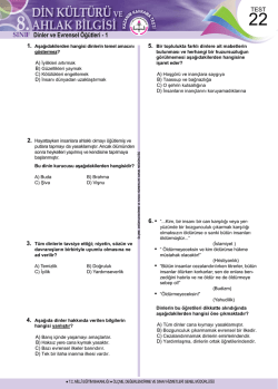 Dinler ve Evrensel &Ouml;ğ&uuml;tleri