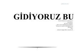 i&ccedil;indekiler - Gidiyoruz Bu