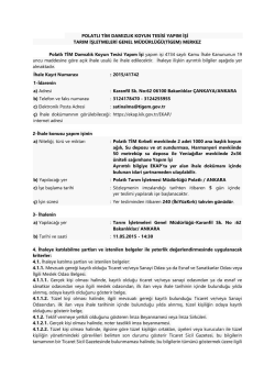 POLATLI TİM DAMIZLIK KOYUN TESİSİ YAPIM İŞİ TARIM