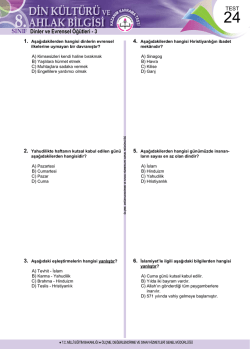 Dinler ve Evrensel &Ouml;ğ&uuml;tleri