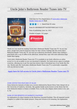 Uncle John`s Bathroom Reader Tunes into TV